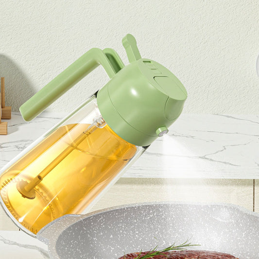 2-in-1 Oil Sprayer Bottle for Kitchen for Cooking, Air Frying, Baking, BBQ & Salads