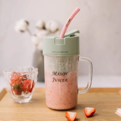 Portable Blender & Smoothie Maker with Built-In Straw