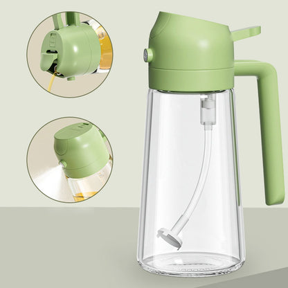 2-in-1 Oil Sprayer Bottle for Kitchen for Cooking, Air Frying, Baking, BBQ & Salads