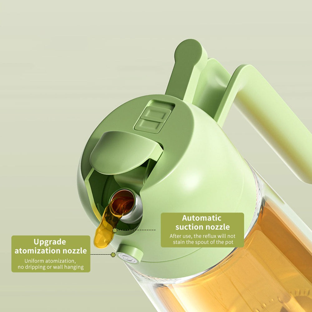 2-in-1 Oil Sprayer Bottle for Kitchen for Cooking, Air Frying, Baking, BBQ & Salads